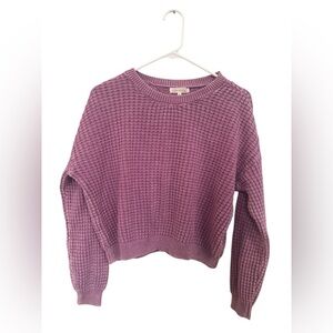 Purple Junior’s Waffle Knit Sweater